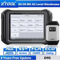 XTOOL D9S Automotive Scanner CAN FD DoIP FCA Bluetooth Car Diagnostic Tools Key Programmer Full System Topology Map 45+ Resets