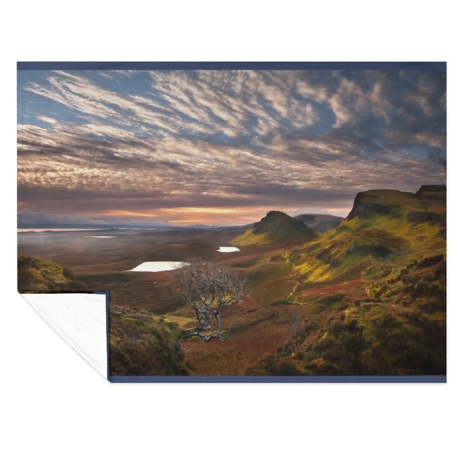 

Quiraing Sunrise Trotternish Isle of Skye Scotland. Throw Blanket Hairy Thermal Blankets For Baby Sofa Blankets