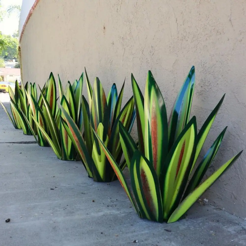 Metal Tequila Plant Art Tequila Cactus Sculpture Large Tequila Rustic Sculpture Metal Plants Garden Lawn Decoration