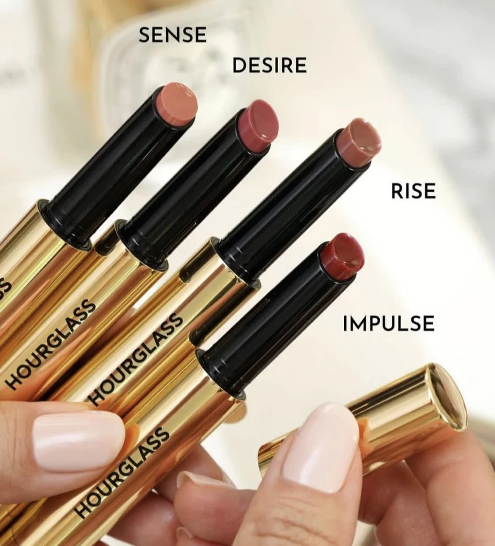 Hourglass Korean Volumizing Glossy Lip Balm Baume Brillant Volumateur SENSE DESIRE RISE IMPULSE Solid Lip Glaze Lasting Lipstick