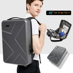 Business Suitcase Waterproof Hard Shell Backpack Travel Password Box Laptop Tablet Computer Bag USB Charging PC Shoulder Handbag