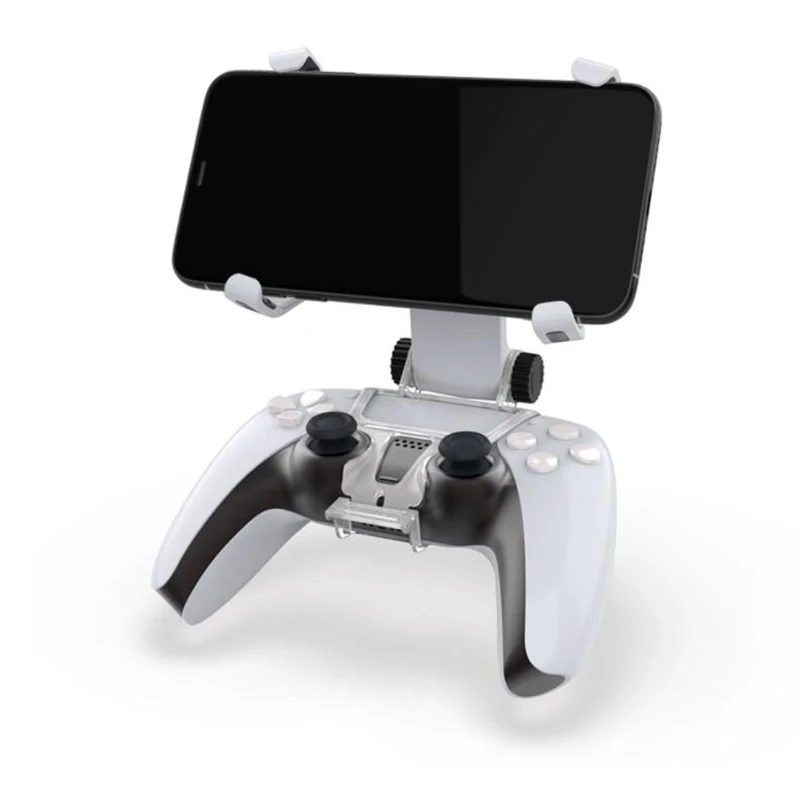 Mobile Phone Bracket For Playstation5 PS5 Gamepad Controller Grip Mount Clamp Clip Stand Lightweight Carrying Handset Rack