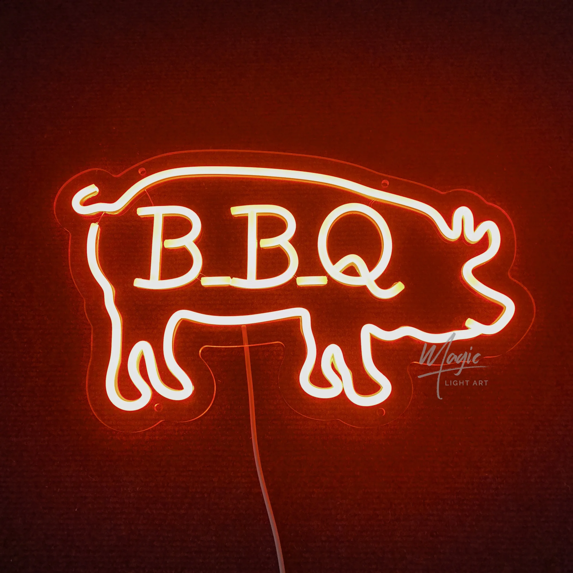 bbqネオンサイン-壁飾り-バーベキューネオンライト-ledサイン-バーベキューネオンライトサイン-bbqショップ-レストラン-ビールバー-パブ用