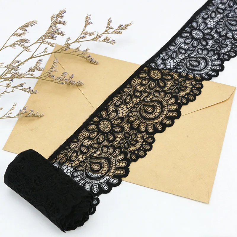 9cm Elastische Spitze Nähzubehör für Kleidung, Hüte, Handarbeit und DIY – Detail 2