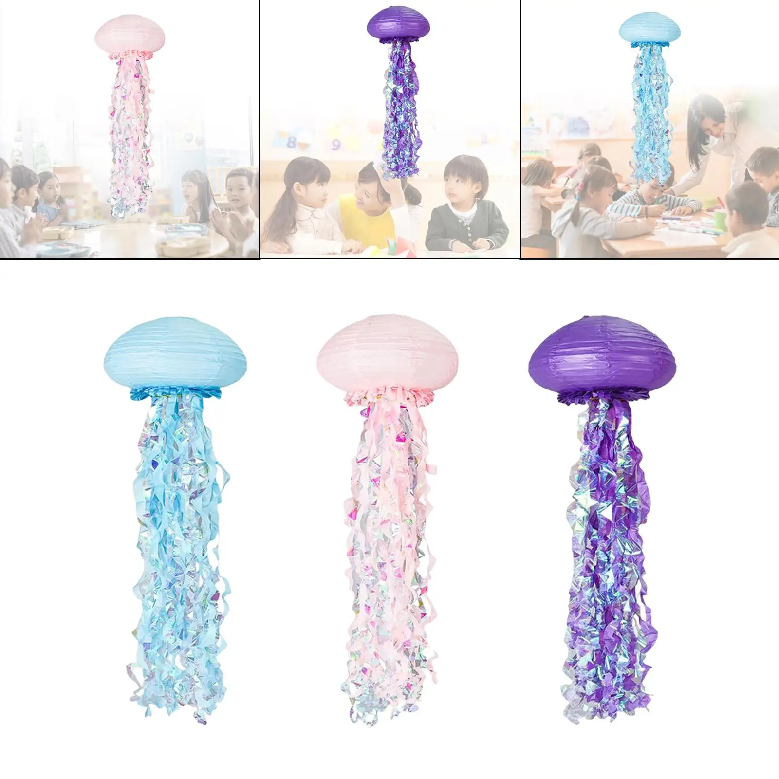 الإبداعية قنديل البحر ورقة فانوس شنقا زخرفة المحيط حزب مشرق وجميل لغرفة النوم في الهواء الطلق المنزل عيد الميلاد الفصول الدراسية