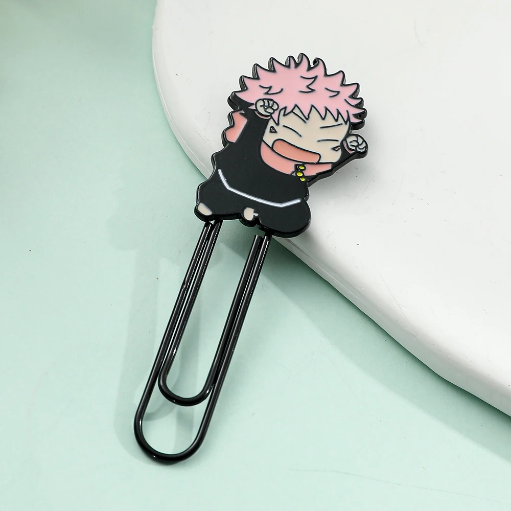 1Pcs Jujutsu Kaisen Paperclips, Cute Paperclips, Fan Collectible Reading Markers, Bookworm Book Nerd Gift Reading Gift