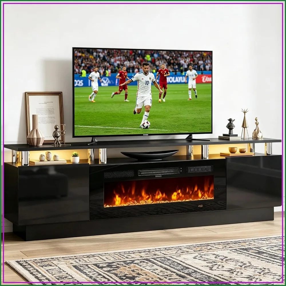 Fireplace TV Stand for TVs up to 90