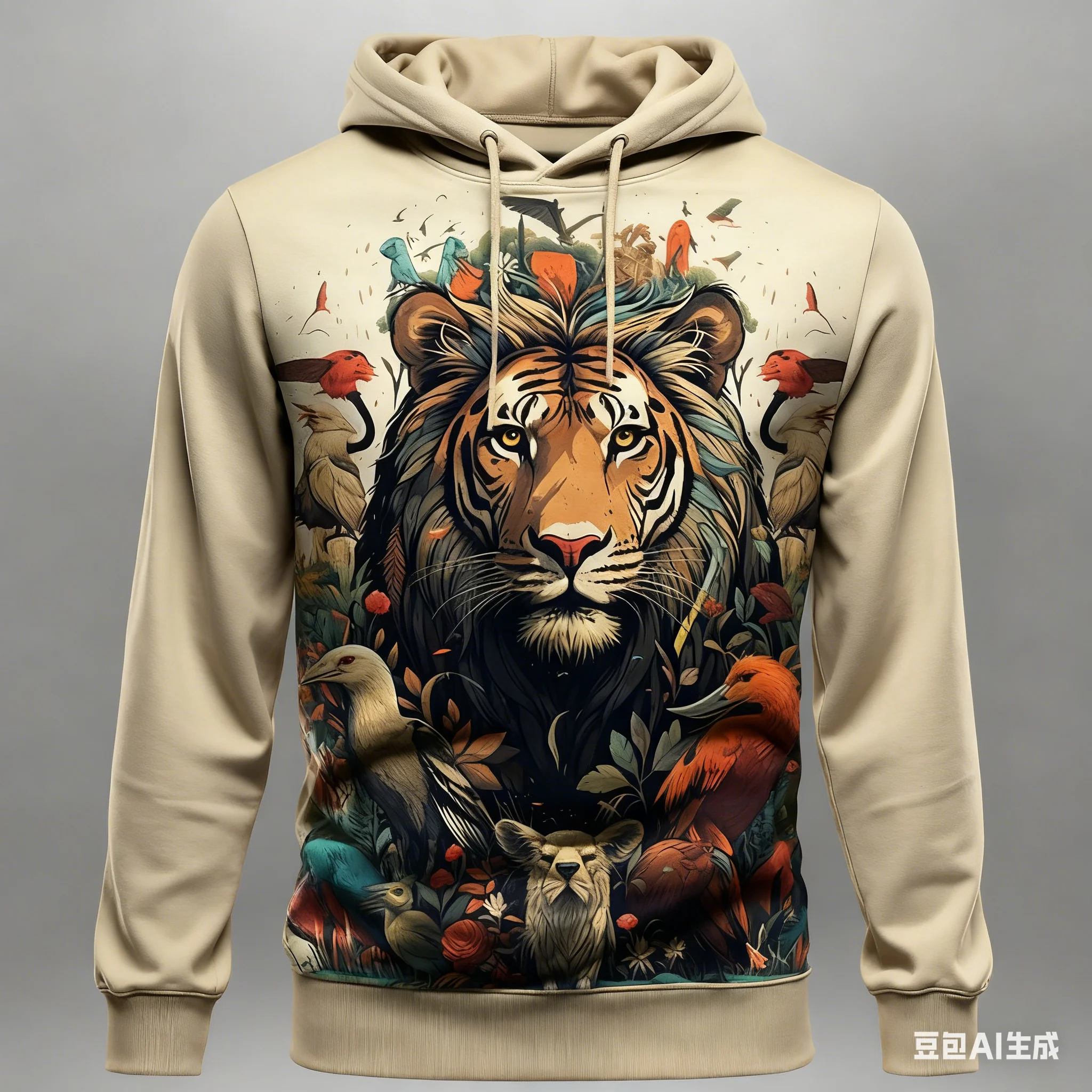 

Autumn and Winter New in Hoodies Funny 3D Lion Pattern Men's Sweatshirts Fashion Comfortable Loose Pullover Street y2k Clothes