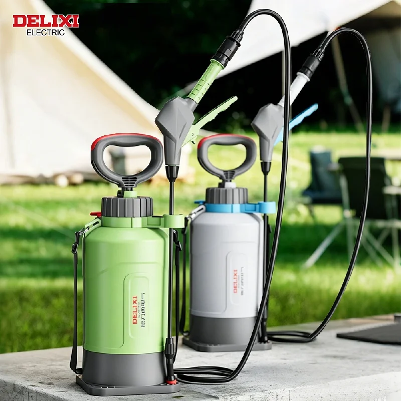 

5L Pump Pressure Sprayer With Safety Valve And Adjustable Nozzle,Multi-Functional Handheld Sprayer For Gardening And Cleaning.