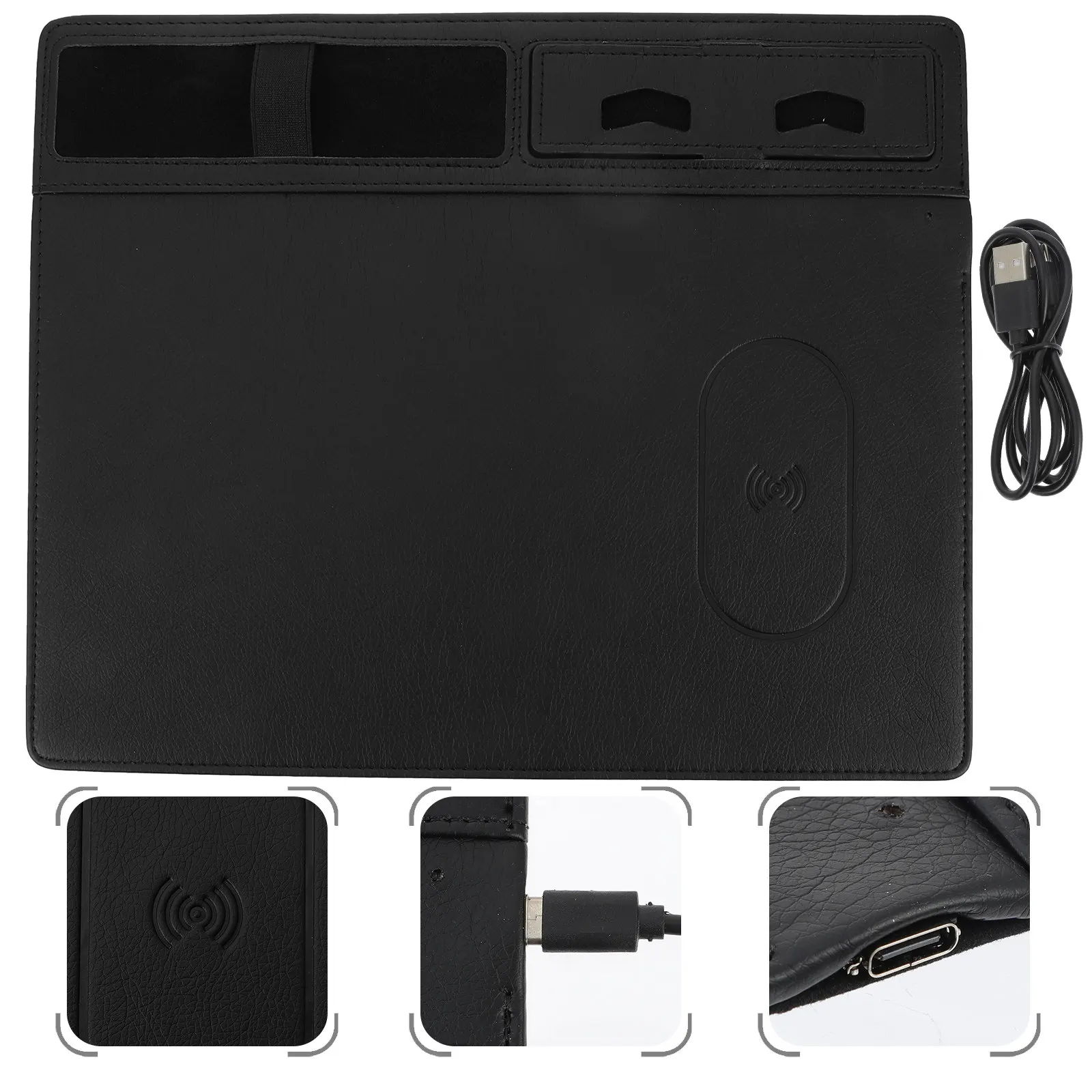 Wireless Charging Mouse Pad 15W Large Gaming Mousepad Exquisite Workmanship Anti Slip PU Professional Desktop