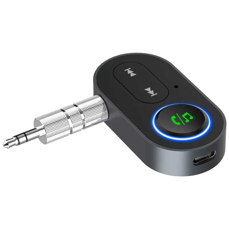 Receptor de áudio sem fio Bluetooth 5.0 Aux Car Handsfree Calling Adaptador Bluetooth Adaptador AUX de áudio de 3,5 mm