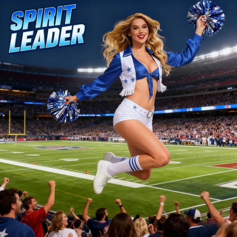 카니발 파티 소녀 치어리딩 역할 놀이 의상 고등학교 대회 치어리딩 댄스