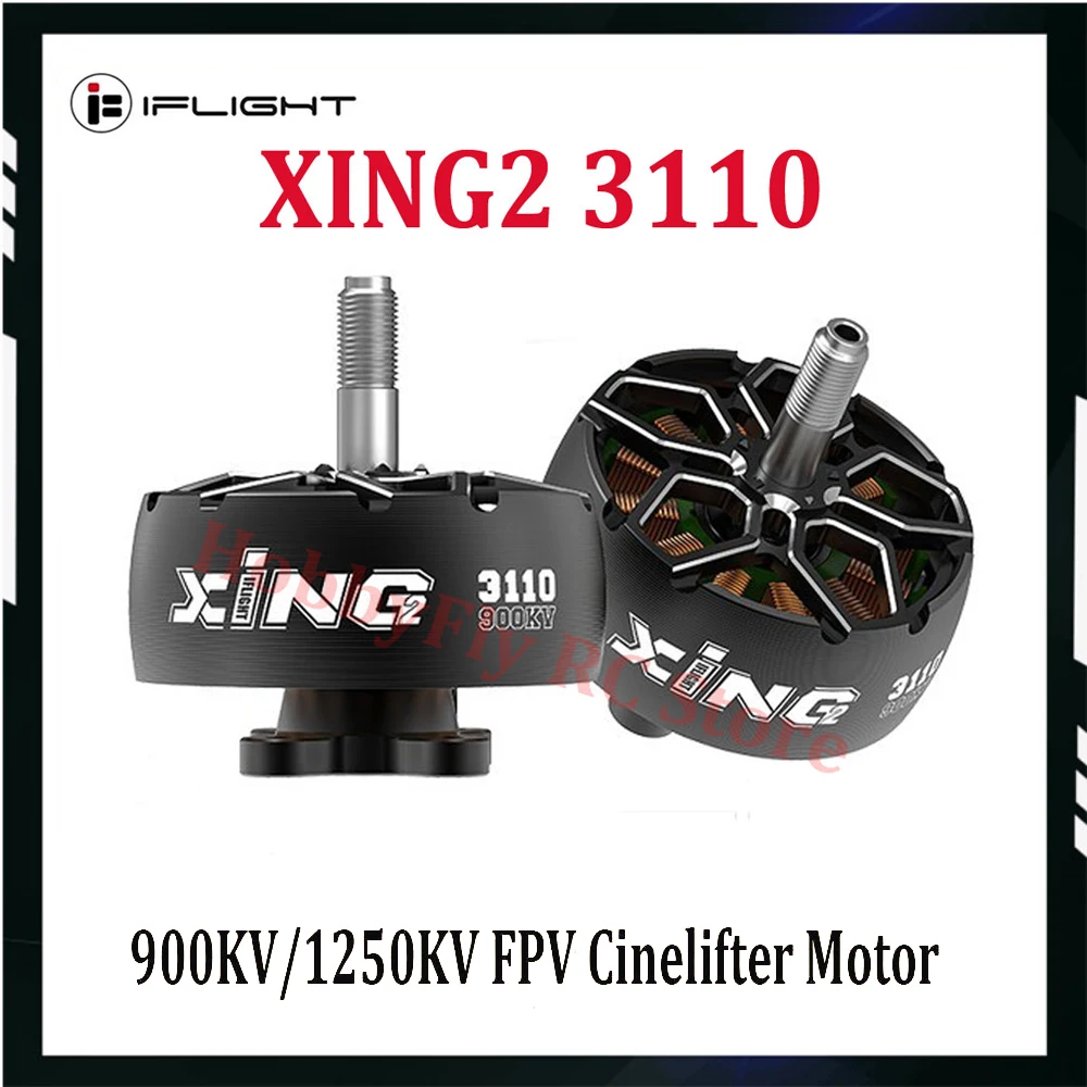 IFlight XING2 3110 1600KV 1250KV 6S 900KV 8S Brushless Motor With 5mm Titanium Alloy Shaft for RC FPV Cinelifter X8Pro Protek60