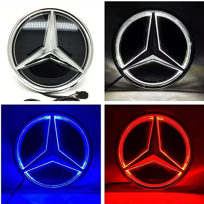 

Car Front Grill Logo Light mirror face LED Badge Emblem Luminous Decorative Light For Mercedes Benz W205 W218 W207 W176 W212