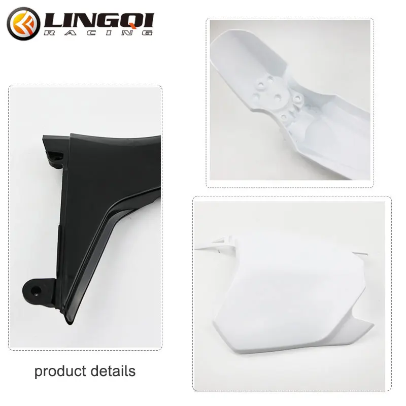 LINGQI CRF125 2022 Plastic Fairing Kit Front Rear Fender Number Plate for CRF 125 Pit Dirt Bike Motorcycle Mudguard Set Parts