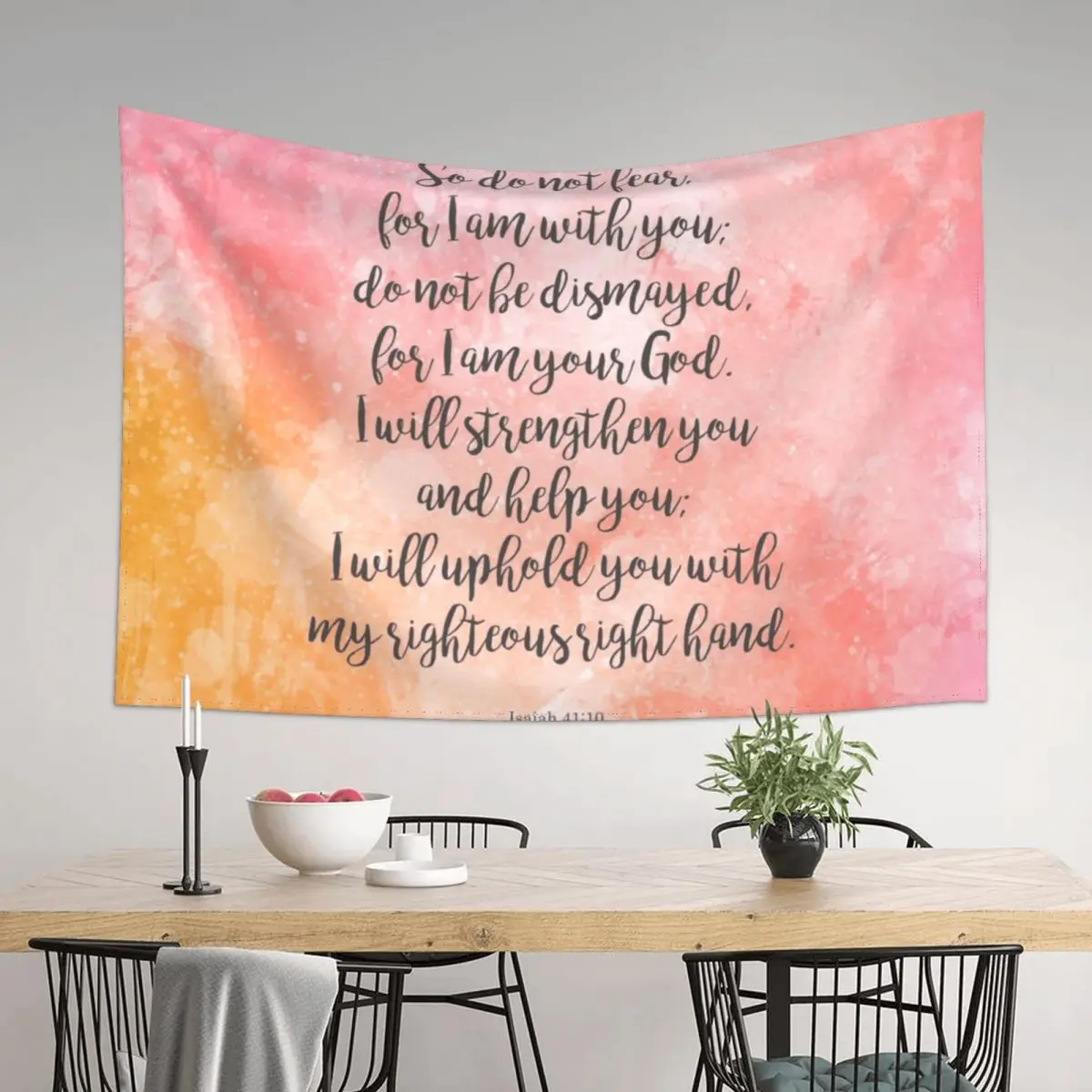 

Isaiah 41:10 Tapestry Kawaii Room Decor Decoration Pictures Room Wall Room Decorating Aesthetic Tapestry