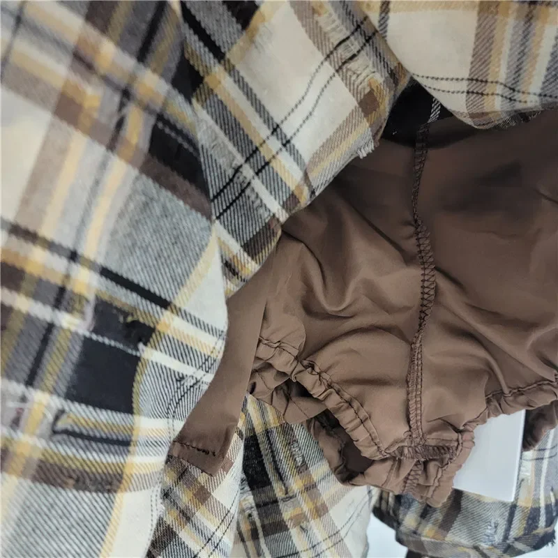 تنورة نسائية غير منتظمة منقوشة بتصميم كلاسيكي من SZJTTC، تنورة ضالة بتصميم متخصص