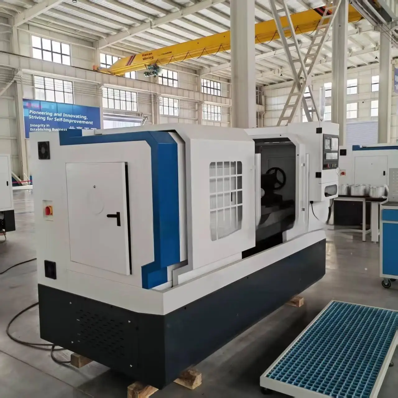 WEIZHUO CK6150/1000 Horizontal Single Spindle 3-Axis Helical Teeth High Precision Flat Bed  220V GSK 4 Tool Stations