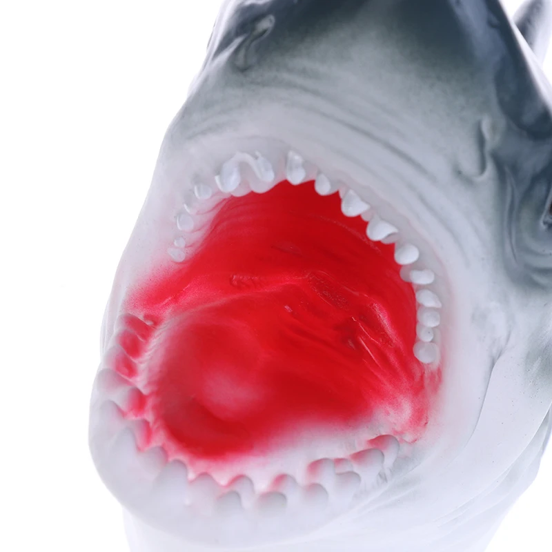 サメの手袋型人形 1個 ソフトラバー製ハンドパペット リアルな恐竜の頭 キッズトイ インタラクティブなロールプレイ 親子で楽しめるゲームトイ