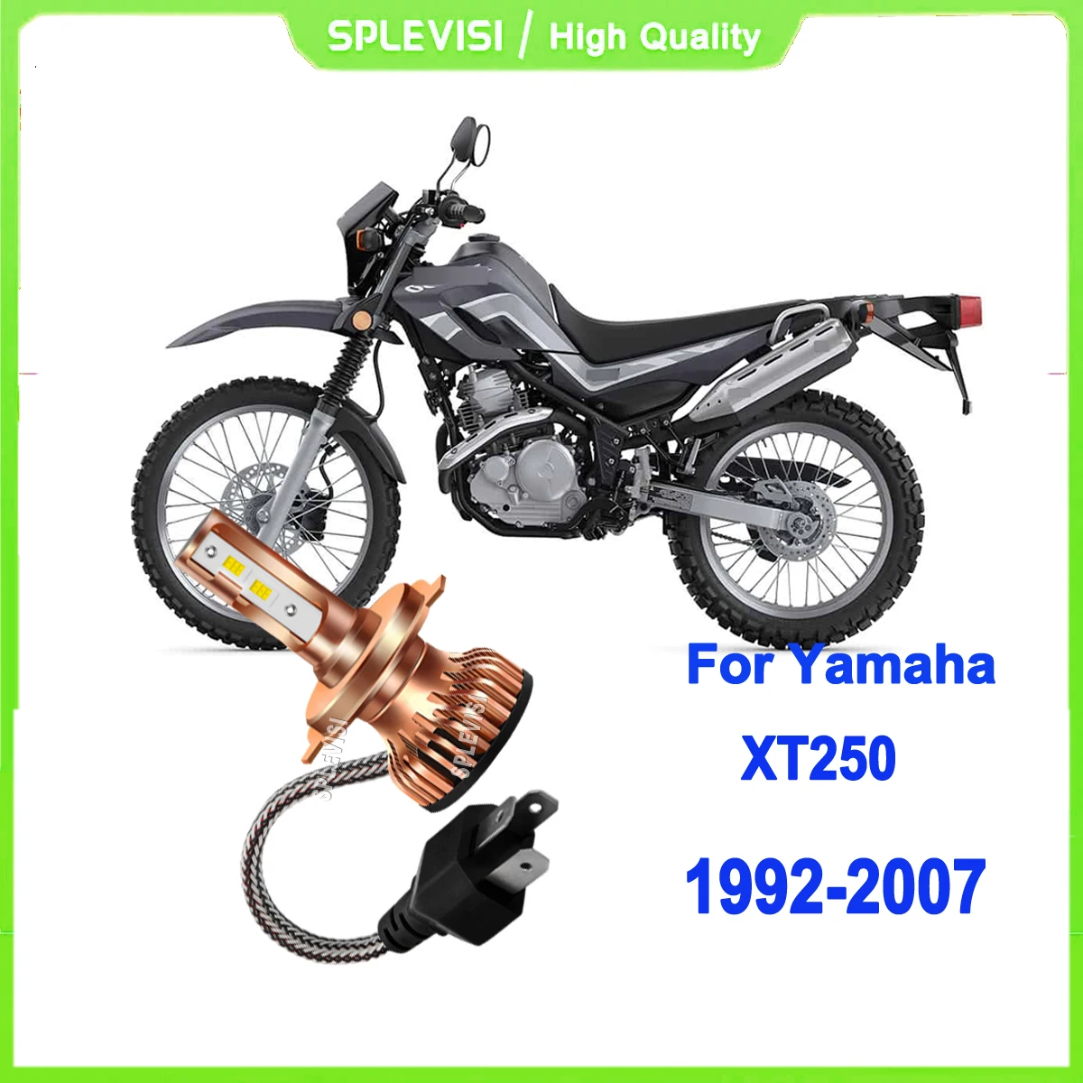 

LED H4 Motorcycle Bulb High/Low Beam- IP67 waterproof rating For Yamaha XT250 2008 2009 2010 2011 2012 2013 2014 2015 2016-2016