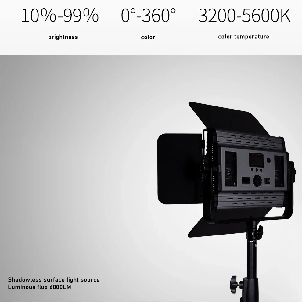 Best Photography Lighting Kit RA96 RGB Video Lighting RGB LED Video Light With Bardoor For Tiktok YouTube Gaming Zoom Video Reco