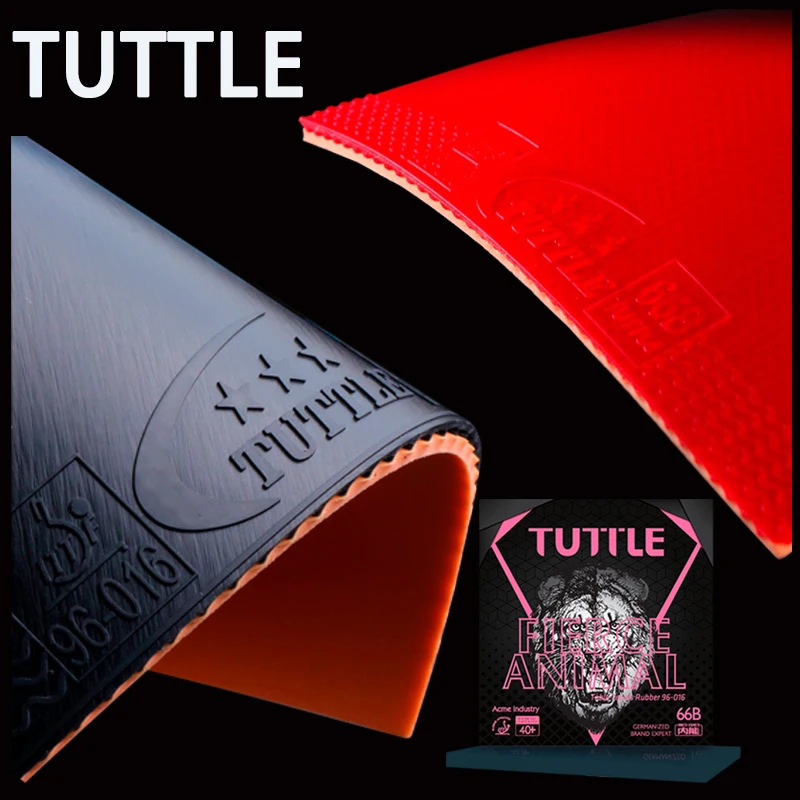 TUTTLE 66B Bottom Plate Table-tennis Rubber Sheet ITTF Approval Spin Loop Fast Break Micro Sticky Unique Internal Energy Sponge