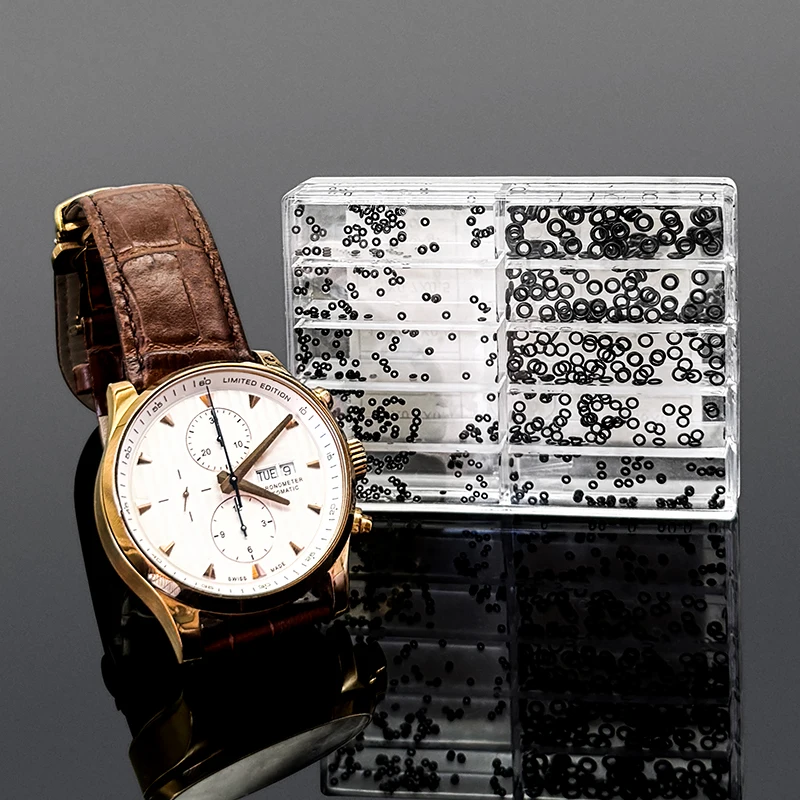 500 قطعة من المطاط الصغير على شكل حرف O طوقا الختم غسالة ساعة تاج مقاوم للماء إصلاح الملحقات لأدوات الساعاتي