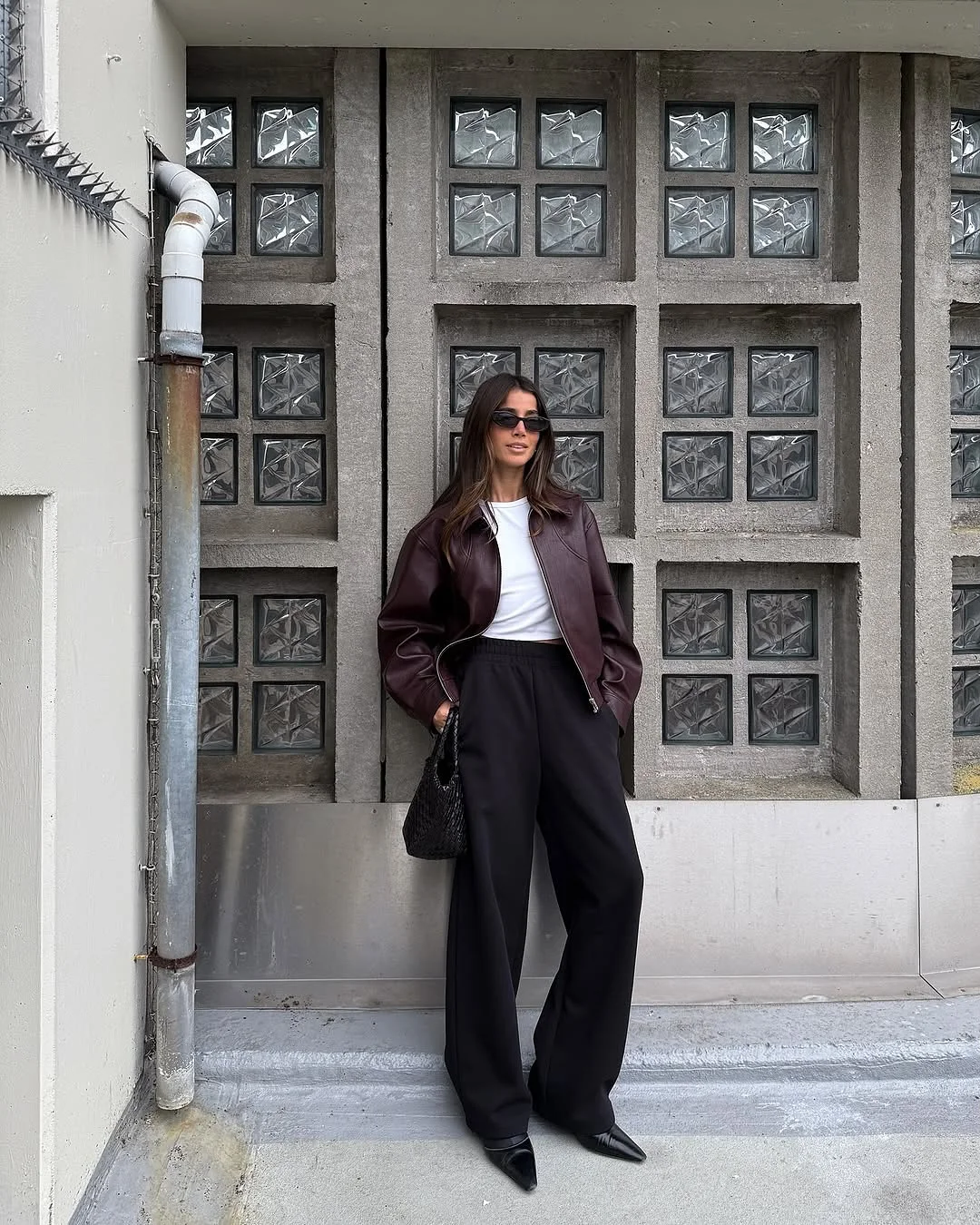 Dámská retro klopa krátký kožený kabát módní pevný zip jednoduchý dlouhý rukáv bundy dámská podzimní móda ležérní pouliční bunda - náhled 4