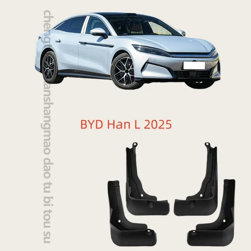 For BYD Han L 2025 2026 Car Fender Mud Guard Splash Flaps Mudguard Mud Flaps Splash Guards Protection Accessories