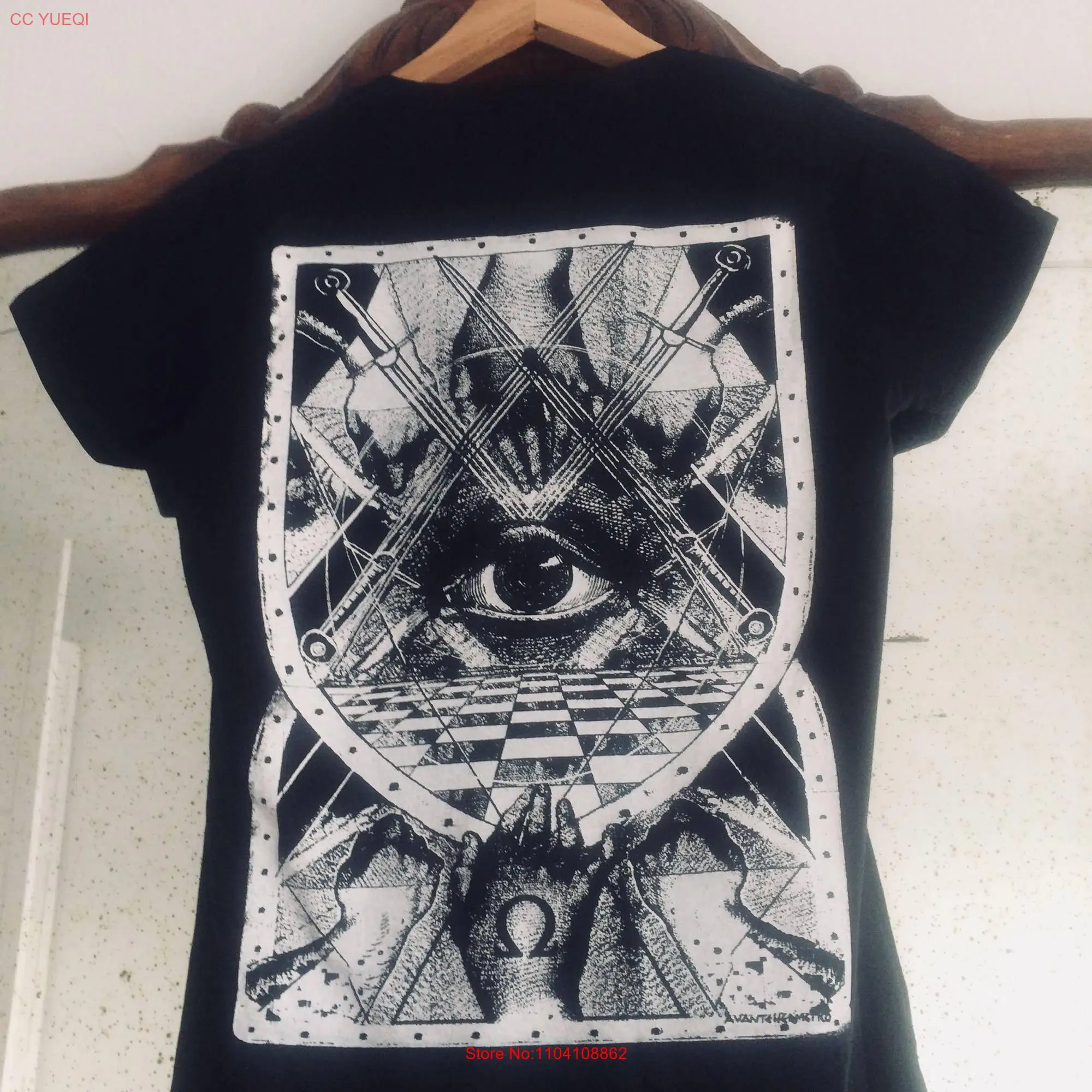 Haute Magick eye back printed t shirt long or short sleeves