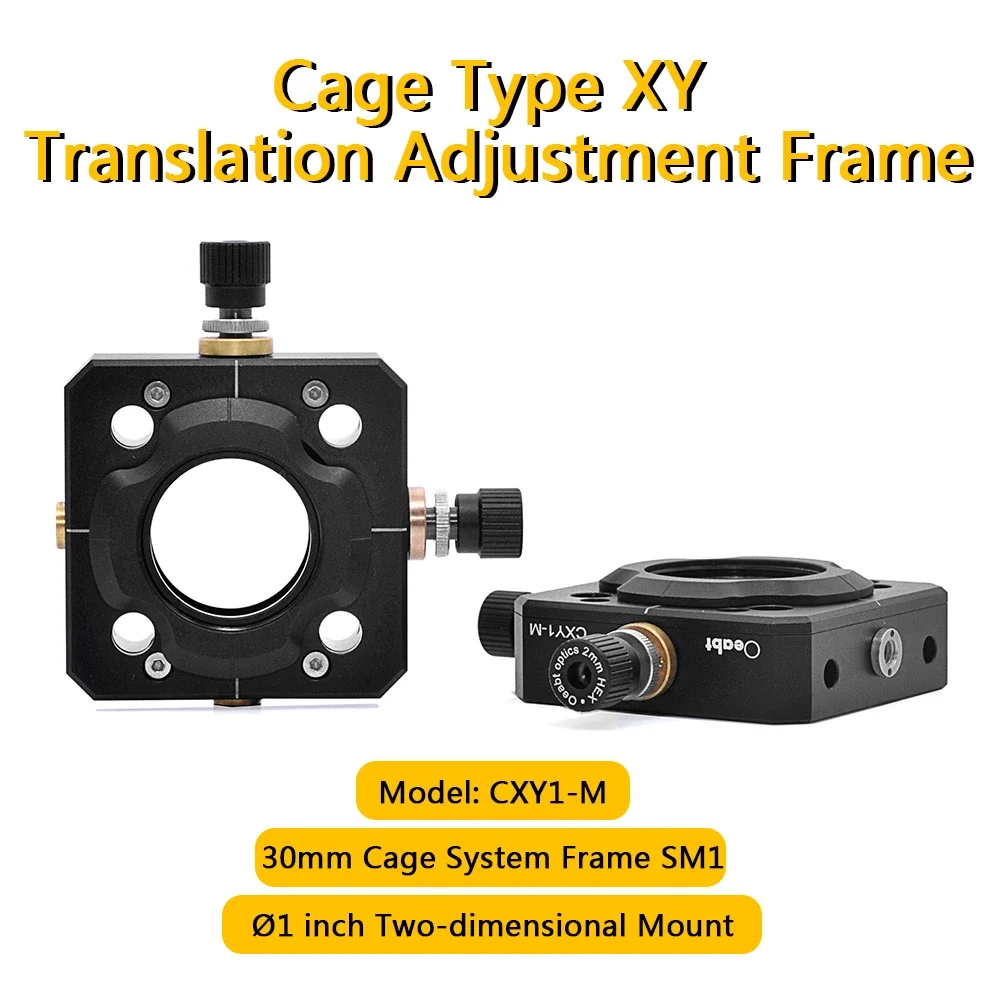 Gaiola Óptica do Experimento Científico Sistema Coaxial Cxy1-m Montagem do Tradutor xy para h4 Ótica Quadro do Ajuste Sm1 30 mm