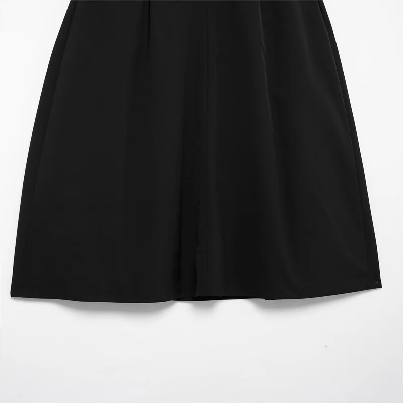 ZBZA-Jupe Longue à Nministériels d Papillon pour Femme, Demi-jupe, Taille Haute, Cape Peplum, Petites Jupes Noires, Nouvelle Mode Été 2024