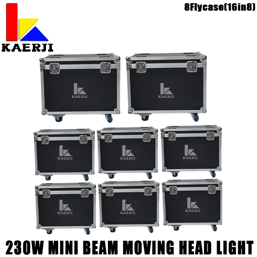 

8 шт. Flycases для Mini Beam 230 Вт, движущаяся головка, светильник Beam 7r, Sharpy Beam 230 для фото дискотеки, диджея, сцены, светодиодная подсветка для ночного клуба, шоу