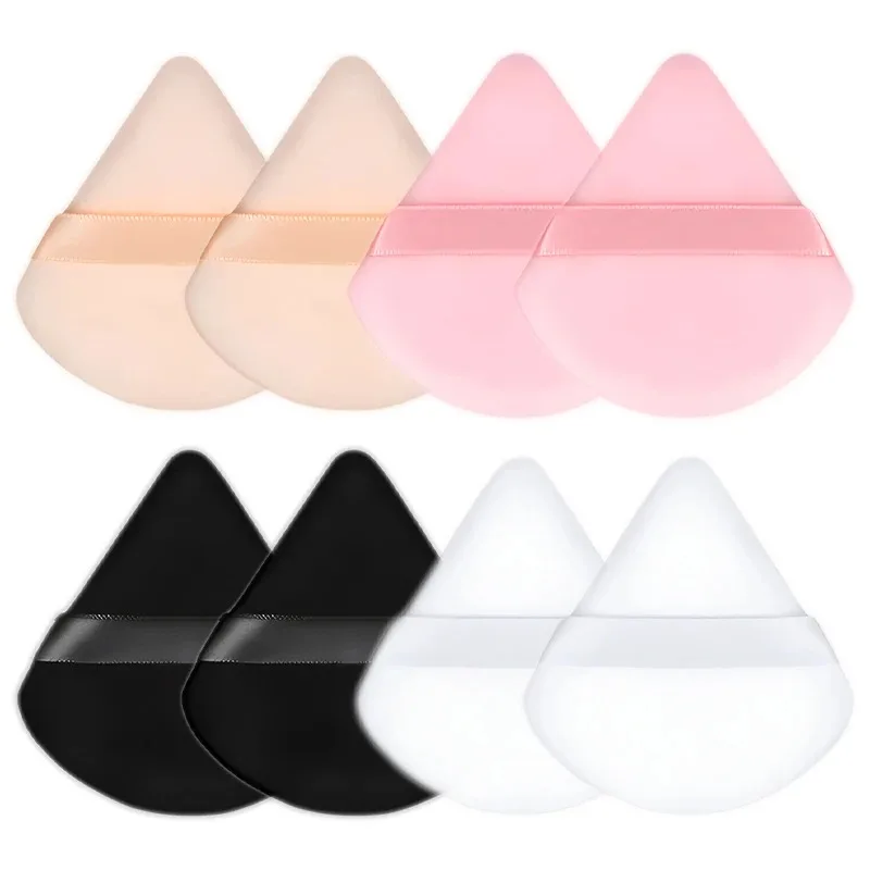 

1-50Pcs Triangle Velvet Cosmetic Puff Make Up Sponges Wet Dry Use for Face Eye Contouring Shadow Cosmetic Foundation Makeup Tool