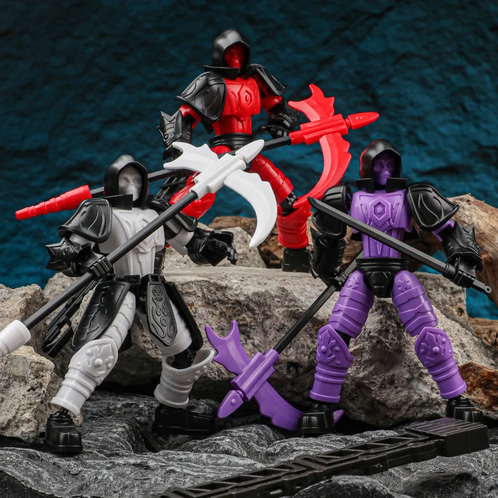 Death God Sickle Messenger Multi-Jointed Movable Shapeshift Robot 3D Printed Mannequin Dummy Titan 13 Action Figure Kids Toys