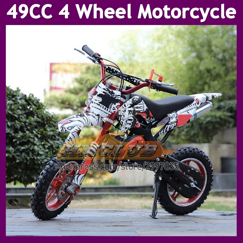 49CC 50CC 2 Stroke Motorbike Gasoline Dirt Bike ATV Off-road Superbike Child Vehicle MINI Motorcycle Adult Children 2 Wheel MOTO