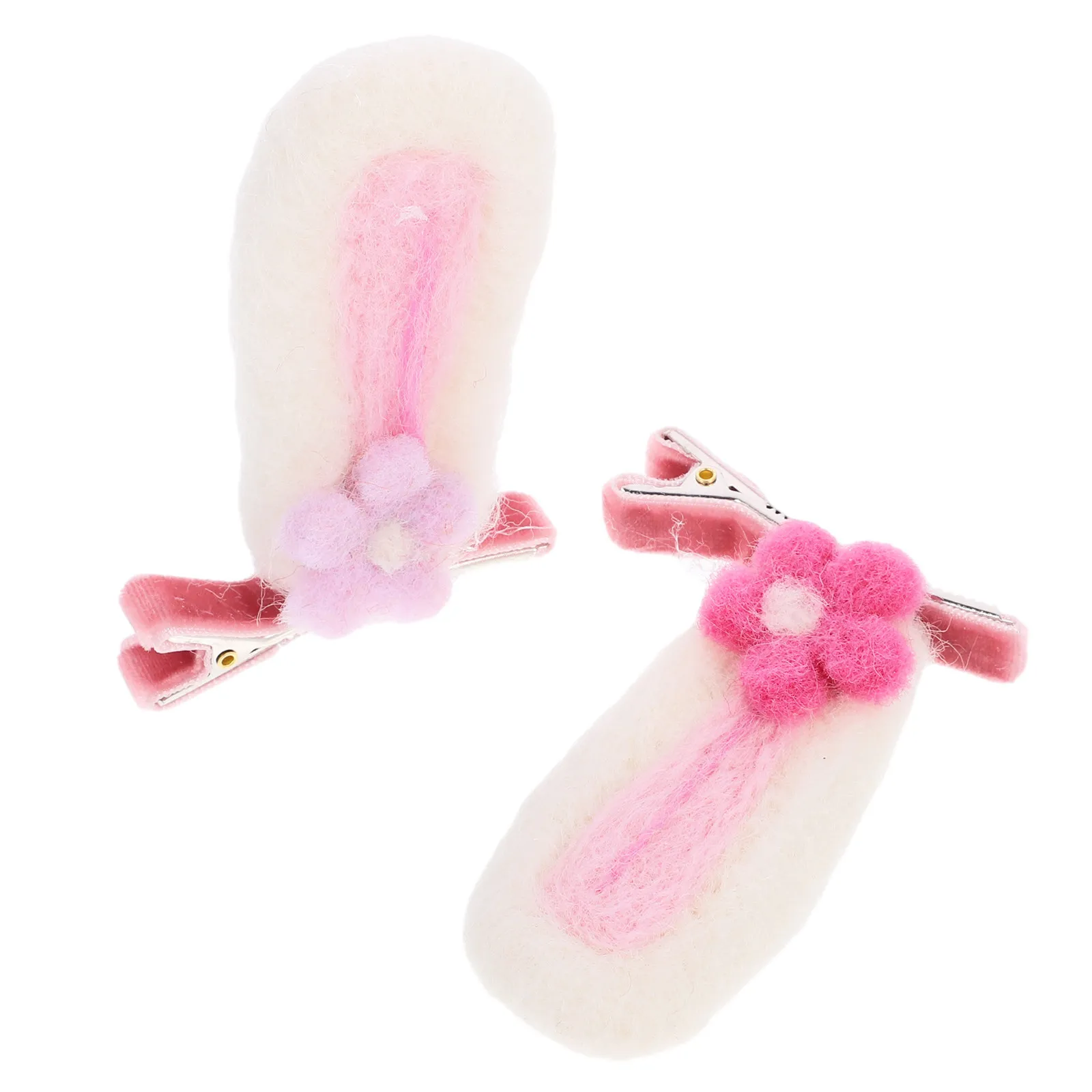 1Pair Bunny Ear Hair Clips Cute Rabbit Hairpins Hair Accessories for Birthday Prom Family Gathering