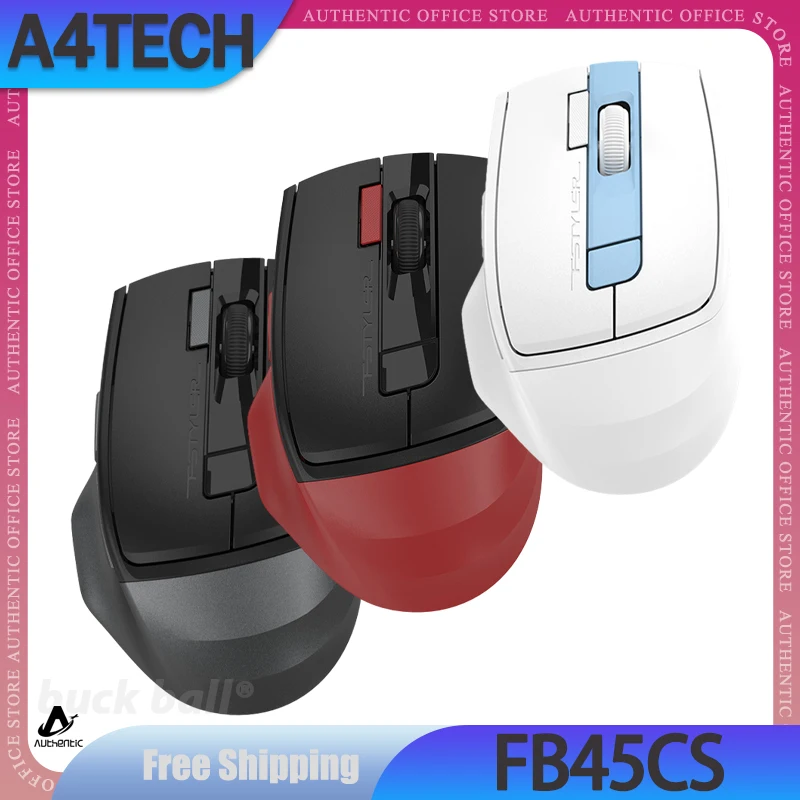 

Геймерская мышь A4Tech FB45CS, беспроводная Бесшумная Bluetooth мышь с перезаряжаемым воздухом, Регулируемая эргономичная офисная с разрешением точек на дюйм, подарки