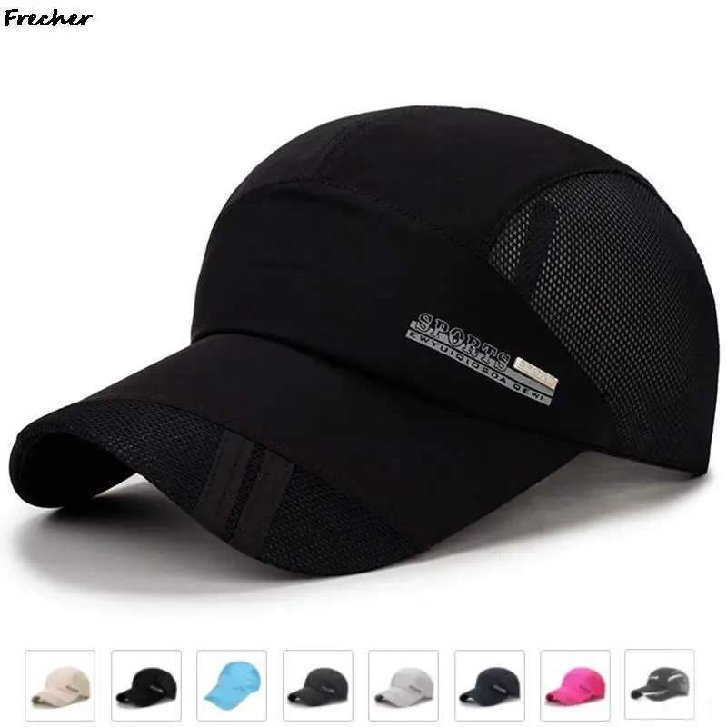 Irregular Mesh Sports Caps Running Cycling Fitness Visors Golf Cap Unisex Comfortable Baseball Cap Basketball Football Casquette