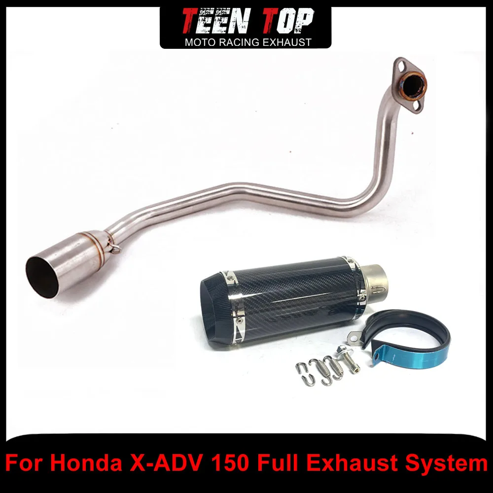 

For Honda X-adv 150 Full Exhaust Systems 51mm Motorcycle Escape Exhaust Elbow Connect Tube Muffler XADV 150 Silencieux