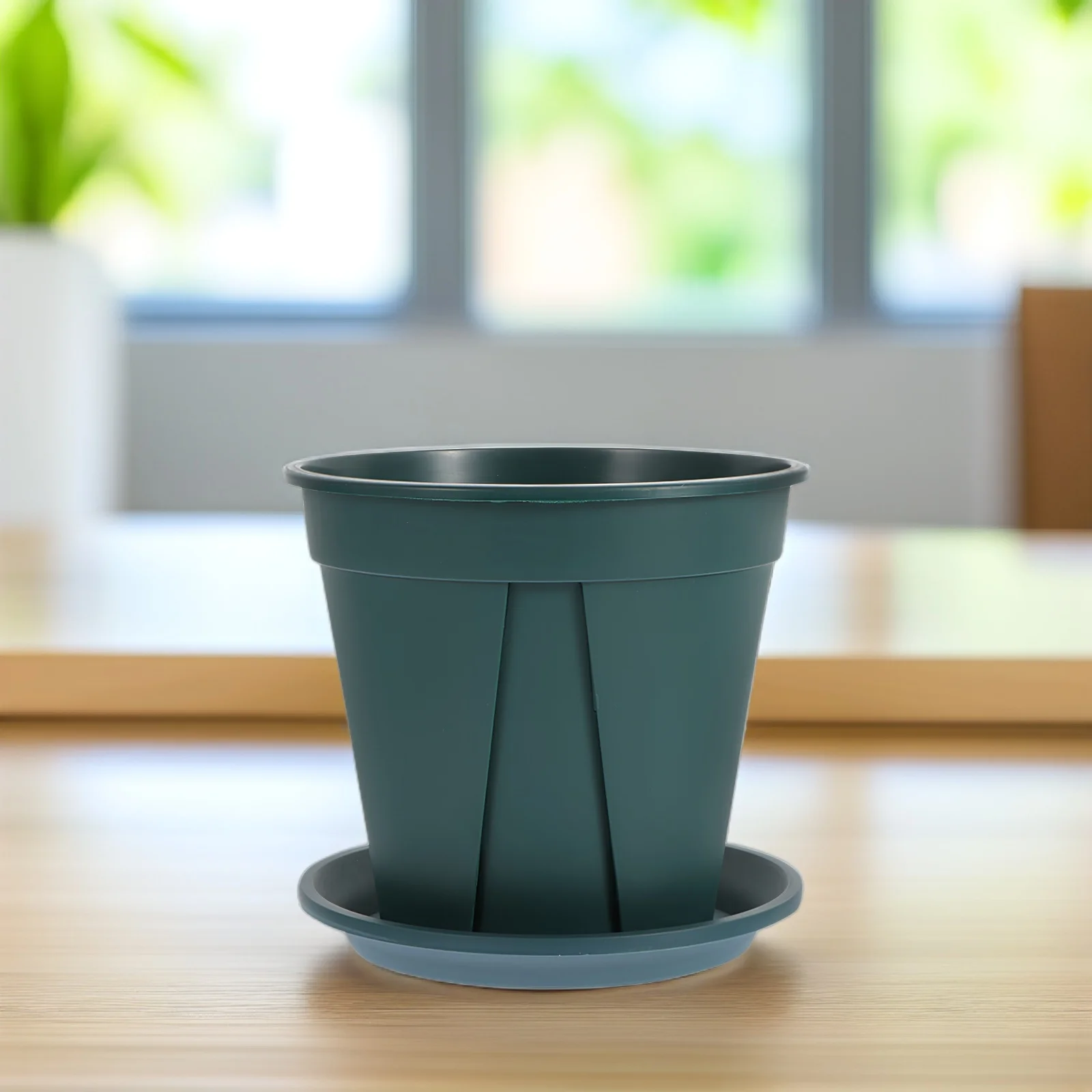 

5 Sets 150 Type Root Control Pots Thickened Planters with Tray for Gardening Plastic Flower Pots Plant Holders