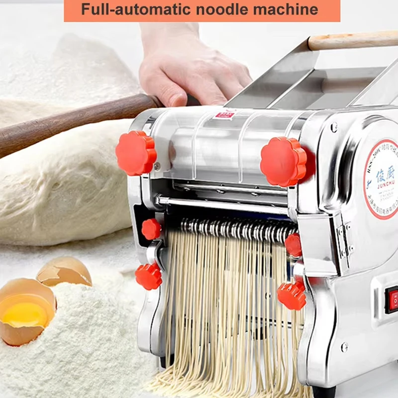 750W業務用パスタメーカー - 自動生麺生地プレス機、ステンレス製電動製麺機