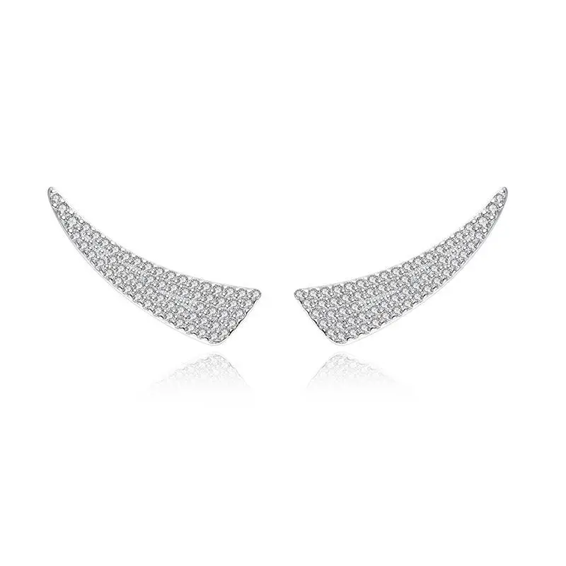 

Новые серьги из стерлингового серебра с крыльями ангела Brincos De Prata 925, объемные ювелирные изделия, серьги с кристаллами