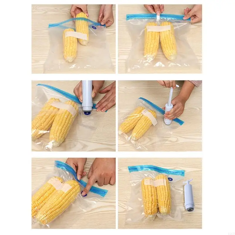 E06B Manual almacenamiento sellos alimentos mano Manual sellador vacío Almacenamiento sellos
