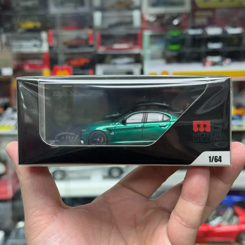 모터 갤러리 다이캐스트 1/64 스케일 알파 로메오 GTAM 합금 모델 자동차 놀이용 차량 소장용 장난감 소년용 오리지널 박스