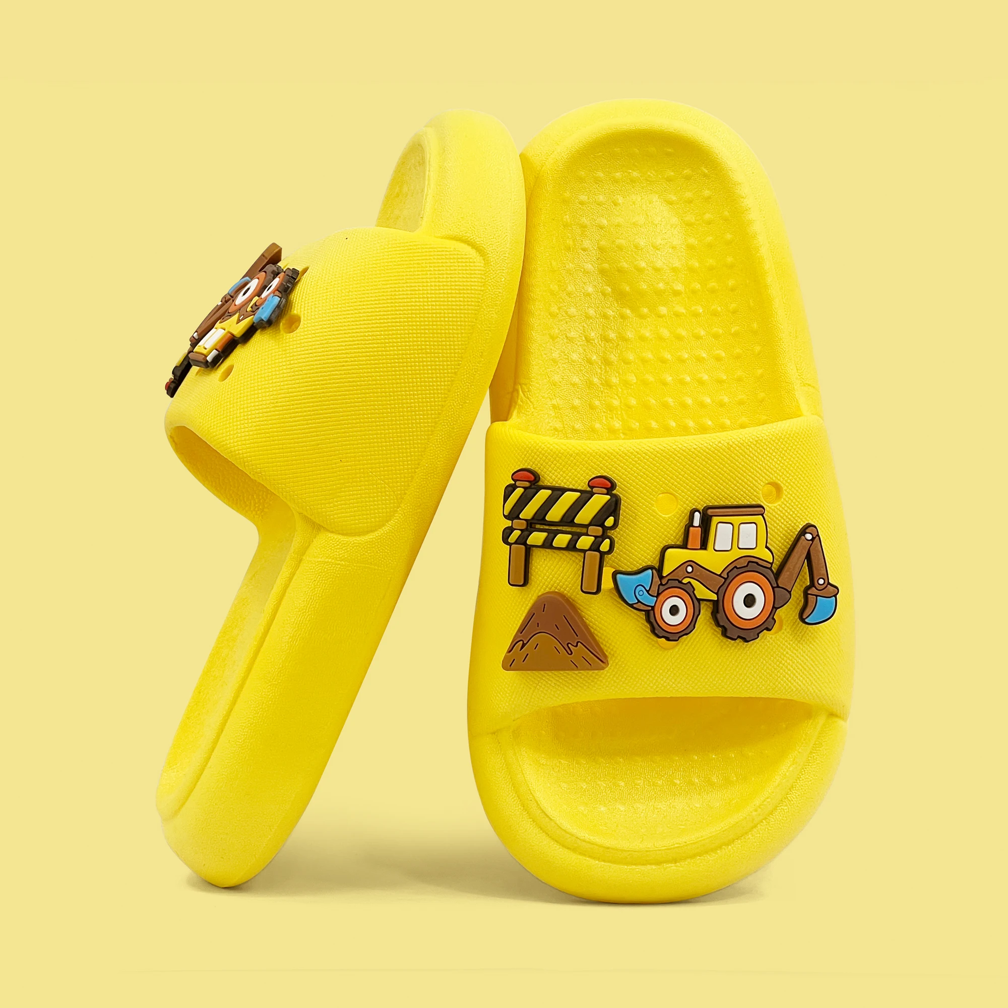 Toddler Slides Slippers Boys & Girls Slide Sandals for Kids Cute Cartoon Open Toe Shoes