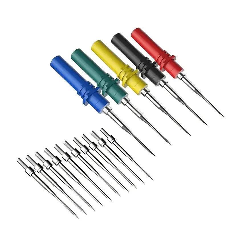 Cleqee P8002 15pcs Automotive Diagnostic Test Probe Puncture Needles Oscilloscope Probe Pins Set Repair Tool Accessories HT307