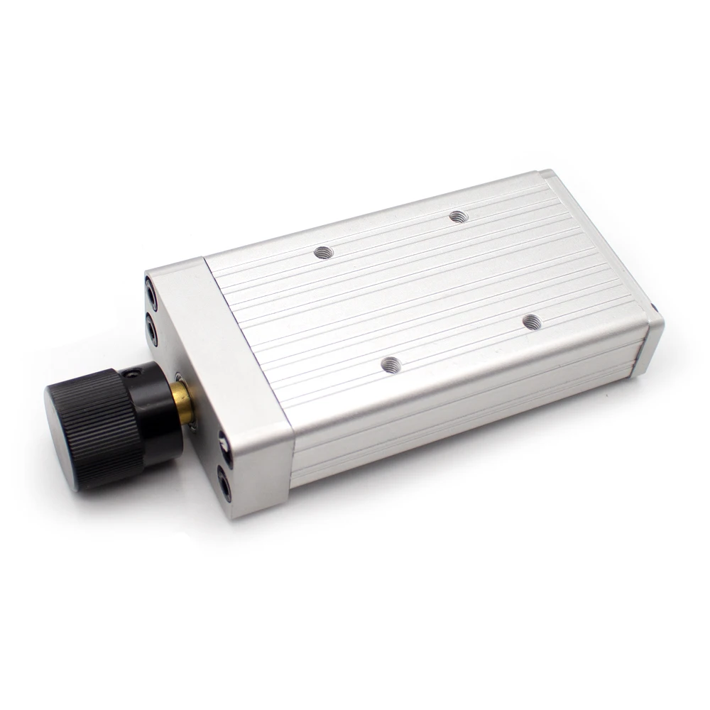 Deslizador de ajuste fino de precisión de soldadura, mesa deslizante de ajuste de tornillo Manual, soporte de pistola de soldadura, carrera deslizante de 60/100MM, 35x35MM