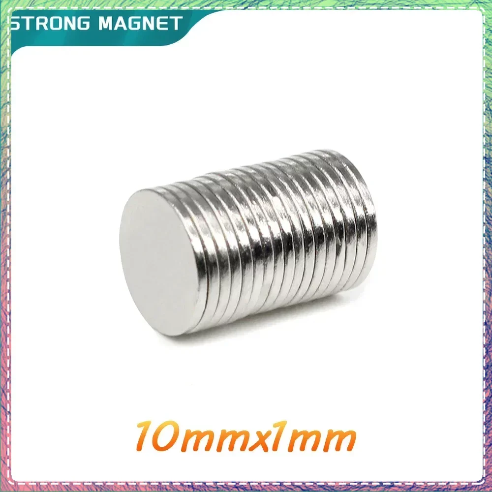 

10x1 Round Strong Magnet 10mm x 1mm Neodymium Permanent Search Magnet Disc 10x1mm Powerful Magnetic 10x1 mm