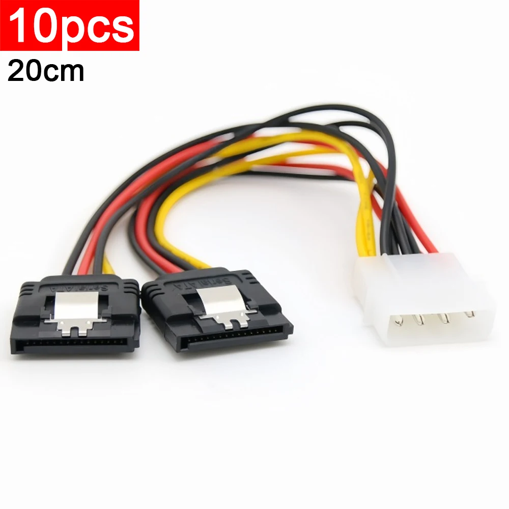 

10 шт. IDE Molex 4-контактный разъем SATA 1 2 3 последовательный HDD кабель адаптера питания разъем жесткого диска между мужчинами и женщинами удлинитель Molex SATA